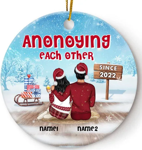 Miniatura 3 de Adorno de cerámica personalizado de todas las cosas extrañas que he encontrado en línea You're by Far My Favorite Adorno de cerámica para esposo y 29