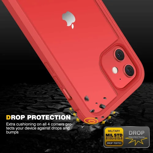 Miniatura 164 de Diaclara Funda diseñada para iPhone 16, mejorada [protección completa de la cámara], carcasa resistente de cuerpo completo con protector de pantalla