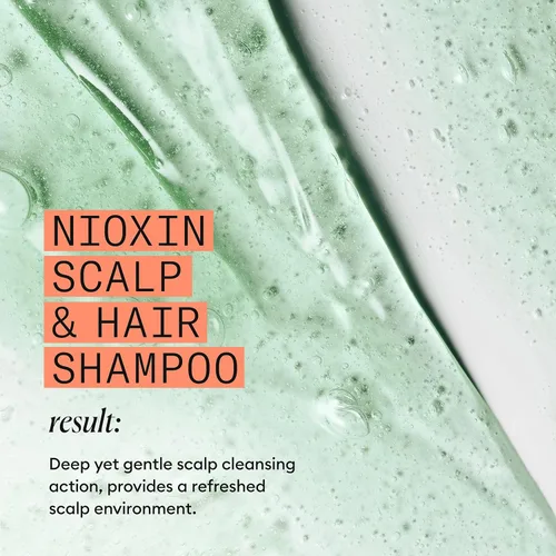 Miniatura 9 de Nioxin System 4 Champú Espesante para Cuero Cabelludo + Cabello para Cabello Teñido, Seco y Dañado con Adelgazamiento Progresivo Mantiene