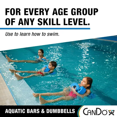 Miniatura 8 de CanDo Barras de natación acuáticas y mancuernas para aprender a nadar, hidroterapia, natación, aeróbicos acuáticos, rehabilitación, lecciones