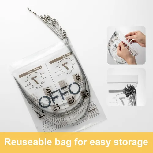 Miniatura 2 de OFFO Bridas de Cremallera Metálicas de 11.8 pulgadas para Cercas de Eslabones de Cadena Premium de Servicio Pesado de Acero Inoxidable Alambre