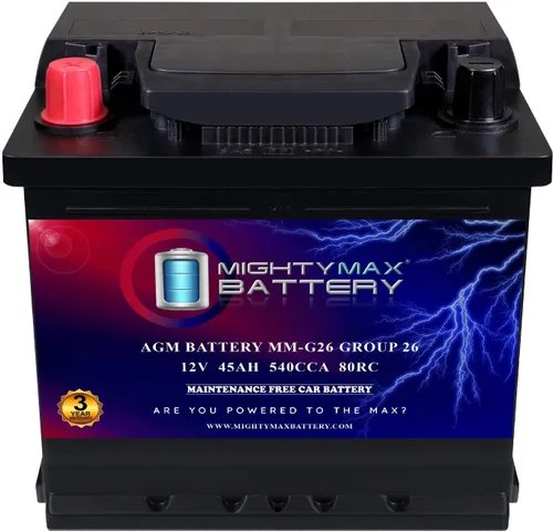 Miniatura 13 de Batería Mighty Max Battery MM-G35 de Arranque y Parada para Coche BCI Grupo Tamaño 35 12V 55Ah, 100RC, 650 CCA Batería de Coche AGM Recargable