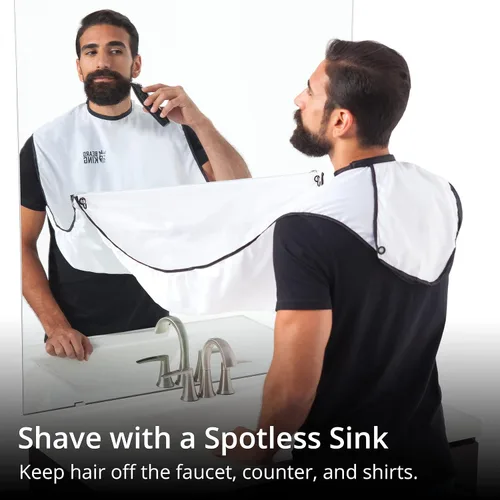 Miniatura 5 de BEARD KING Delantal con babero para barba, como se ve en Shark Tank, regalos para él, rellenos de calcetines para hombres, regalo para hombres