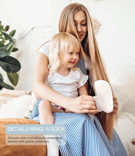 Miniatura 4 de Simply Kids Calcetines tobilleros para bebé con pinzas (9 pares) para niños de 0 meses a 7 años
