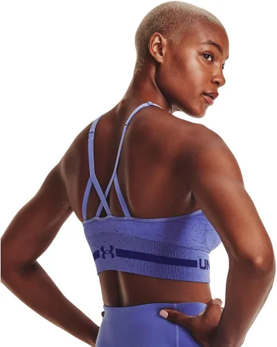 Miniatura 12 de Under Armour - Brasier largo y sin costuras de bajo impacto para mujer