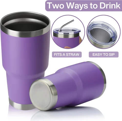 Miniatura 3 de Meway vaso para café de 30 onzas Púrpura