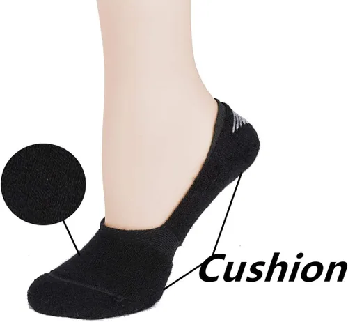 Miniatura 5 de Leotruny 6 pares de calcetines unisex de algodón atlético antideslizantes corte bajo forro plano no se muestran