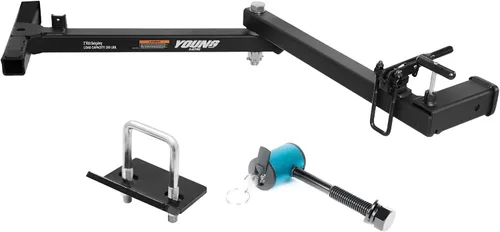 Miniatura 12 de Young 100 libras. Estante de aluminio para bicicletas y bicicletas eléctricas, se adapta a automóviles, SUV, furgonetas, caravanas y remolques