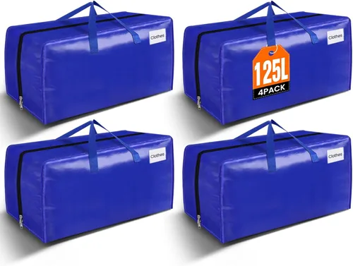 Miniatura 14 de BlissTotes Bolsas de mudanza, suministros de mudanza resistentes y bolsas de almacenamiento, bolsas de embalaje extragrandes, cajas con bolsillos