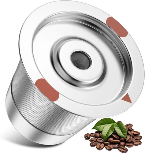 Cápsulas de café reutilizables de acero inoxidable Keurig recargables - Filtro de café reutilizable de metal K Cup para Keurig 1.0 y 2.0 K-Classic