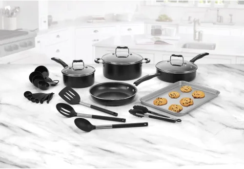 Miniatura 2 de Cuisinart P55-22BK Juego completo de utensilios de cocina antiadherentes para chef (22 piezas)