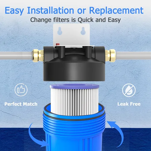 Miniatura 5 de Cartucho de filtro de agua de 20 micrones para toda la casa, filtros de sedimentos plisados para agua de pozo, repuesto para cartuchos FXHSC