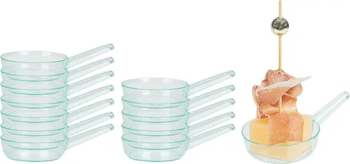 Miniatura 15 de Restaurantware Tazas de postre desechables de 1 onza, 100 mini platos de salsa, diseño de sartén para servir condimentos, aperitivos o muestras