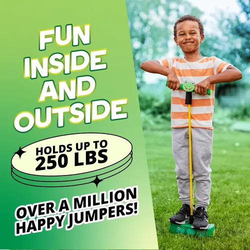 Miniatura 5 de Flybar Mi primer saltador de espuma Pogo para niños, divertido y seguro palo de pogo, espuma duradera y puente amortiguador para niños pequeños de 3