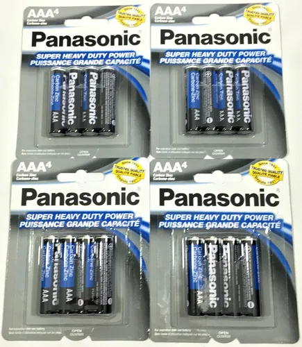 Miniatura 3 de 4pc Panasonic AAA Baterías Super Heavy Duty Power Carbono Zinc Triple A Batería 1.5v