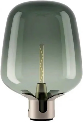 Bedside Table Lamps Glass Lamp Study Living Room Bedroom Decoration(Green)