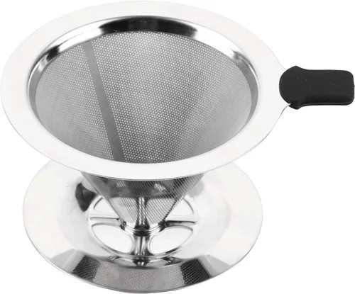 Miniatura 7 de Vierta sobre la taza de la cafetera, acero inoxidable verter sobre el gotero de café, verter sobre el filtro de doble capa de malla de la taza