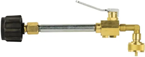 Miniatura 8 de Flame King Tanque de cilindro de propano vacío recargable de 1 libra con kit de recarga y conexión CGA600, opción de recarga reutilizable, segura