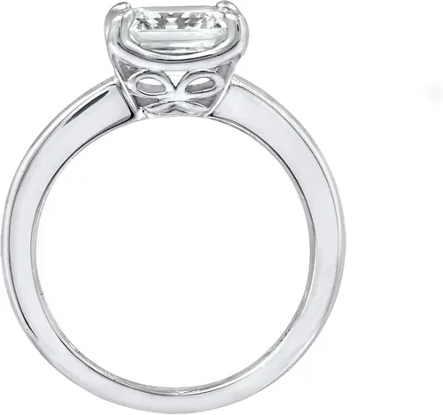 Miniatura 2 de Tienda Collection Sterling Silver Fancy Shape Solitaire Ring made with Infinite Elements Zirconia
