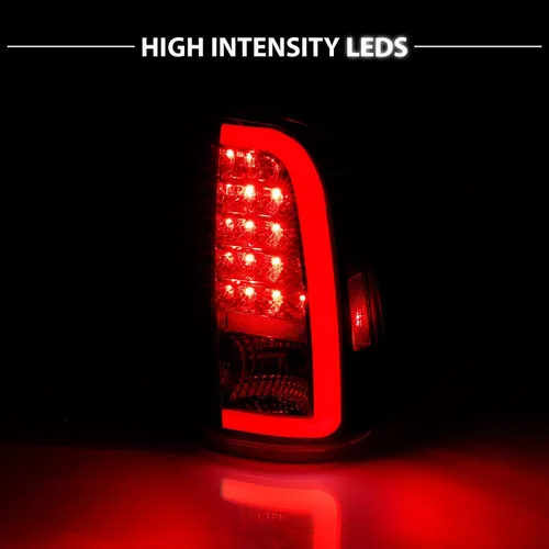 Miniatura 7 de AmeriLite Para Toyota Tundra Standard 2000-2006 Par de luces traseras de freno de repuesto cromadas de tubo LED tipo C de cabina de acceso, lado