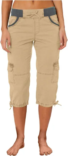 Miniatura 2 de Pantalones capri tipo cargo para mujer, ligeros, de secado rápido, atléticos, para verano, casuales, con bolsillos