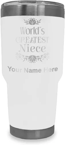 Miniatura 12 de LaserGram Vaso aislado al vacío de 20 onzas, con grabado personalizado incluido (negro)