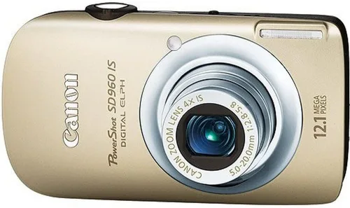Miniatura 2 de Canon PowerShot SD960IS Cámara digital de 12,1 MP con zoom estabilizado de imagen óptica de gran angular 4x y LCD de 2,8 pulgadas (plateado)