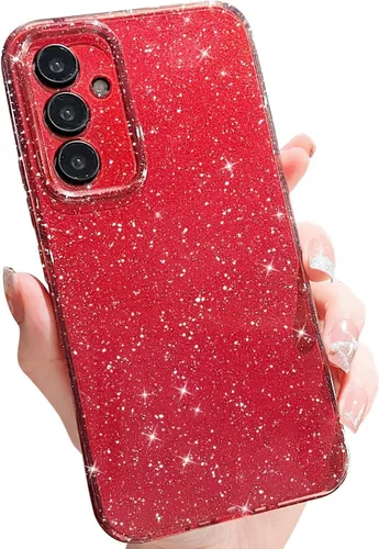 Miniatura 124 de MINSCOSE Compatible con Samsung Galaxy S22 Plus Case, Bonito Color Neón Brillante, con Purpurina Brillante Delgada Resistente a Golpes de Silicona