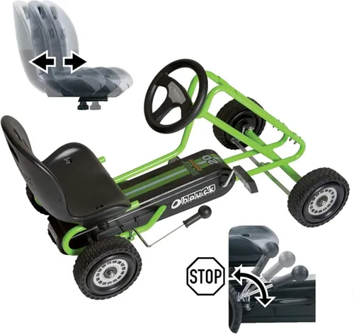 Miniatura 9 de Pedal Go Kart Hauck, carrera verde