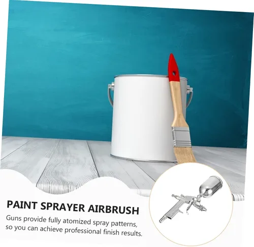 Miniatura 7 de UPKOCH Pistola de pulverización Pulverizador de pintura de aluminio Compresor de aire Compresor de aire para coche Muñecas Casa Luces Modelos Kits