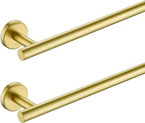Miniatura 19 de JQK Barra de Toalla de Baño, 33 Pulgadas de Acero Inoxidable 304 Grueso de 0.8mm Soporte de Toalla Individual para Baño, Soporte de Toalla