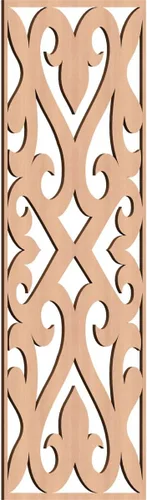 Miniatura 78 de Keene Paneles de pared decorativos de madera con calado, 9 3/8 pulgadas de ancho x 24 3/8 pulgadas de alto x 1/4 de alto, roble rojo rojo (Red Oak)