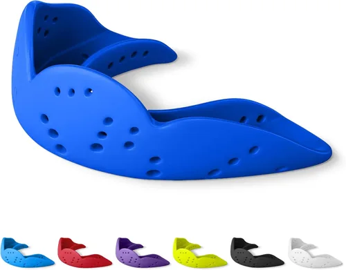 Miniatura 23 de SISU Aero - Protectores bucales 0.06 pulgadas, ajuste a la medida, protector bucal deportivo, para jóvenes y adultos, S
