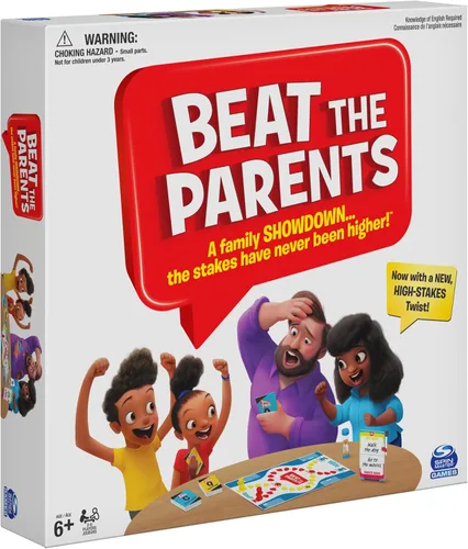 Miniatura 7 de Spin Master Games, Juego Clásico de Trivia Familiar Beat The Parents, Niños contra Padres para Edades de 6 años en adelante Supera la versión