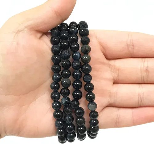 Miniatura 578 de Gem Avenue Handmade Round Bead Stretch Bracelet Unisex Natural Stone Beaded Jewelry for Men & Women, Elastic Wristband for Daily Wear