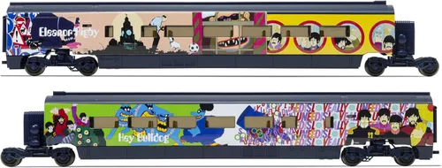 Miniatura 8 de Hornby R1253T - Juego de tren eléctrico R1253T The Beatles Yellow Submarine - Juego de iniciación de tren de calibre OO, trenes vintage