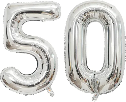 Miniatura 21 de Globo grande de 40 pulgadas con letras del número 6, letras del alfabeto, Mylar de aluminio, globos de helio con números grandes para cumpleaños