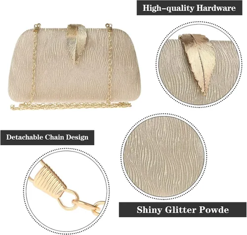 Miniatura 2 de jessie Bolsos de noche para mujer, formales, nupciales, bodas, pequeños embragues, bolsos cruzados para baile de graduación, cóctel, fiesta