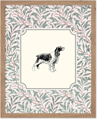 Miniatura 34 de Poster Master Póster Vintage de Cocker Spaniel Inglés - Impronta Retro de Perro - Arte Floral - Arte de Cachorros - Arte para Amantes de Animales