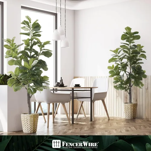 Miniatura 8 de Fencer Wire Árbol de higuera artificial de hoja de violín, 6/7 pies en maceta con musgo seco, para casa, oficina, tienda, árbol sintético de ficus