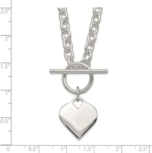 Miniatura 3 de Colgante de plata de ley 925 maciza con forma de corazón grabable