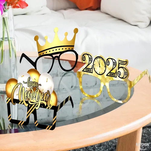 Miniatura 3 de KatchOn, Gafas de feliz año nuevo 2025 – Paquete de 12, gafas de fiesta de Año Nuevo 2025 Gafas de feliz Año Nuevo, decoraciones de Año Nuevo 2025