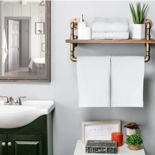 Miniatura 8 de Lchkrep Toallas de mano de baño (14 x 30 pulgadas), toalla de mano de algodón suave súper suave altamente absorbente para baño, manos, cara