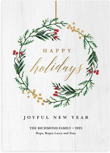 Let's Make Memories Tarjetas de Navidad personalizadas con sobres, calidad premium, 5 x 7 – Tarjetas navideñas 2025 y sobres blancos – Corona Corona