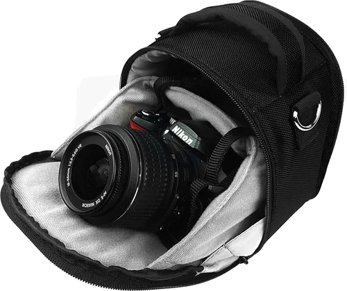 Miniatura 4 de Vangoddy Laurel Onyx - Funda de transporte para cámara Canon EOS, RP, R, Rebel DSLR, marco completo y cámaras sin espejo Negro (Onyx Black)