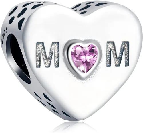 Annmors Silver Charms for Bracelets 925 Sterling Dragonfly Family Heart Love Dangle for Women Bracelet & Necklace Pendant