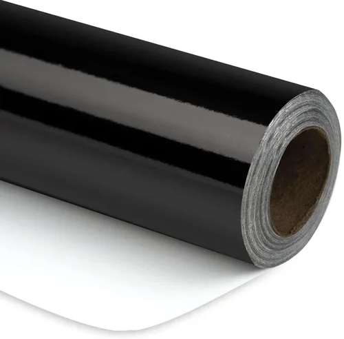 Miniatura 26 de RUSPEPA Papel de regalo metálico negro, papel de color sólido, perfecto para bodas, cumpleaños, Navidad, baby shower, 17 pulgadas x 32.8 pies