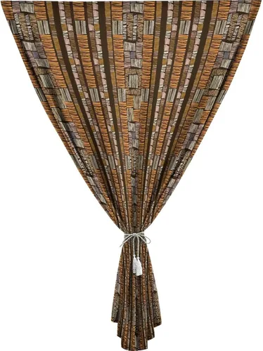 Miniatura 24 de XISUNYA Cortinas opacas ajustables, cortinas opacas portátiles con mandala, estilo grunge, estampado de mandala y formas en espiral, para sala