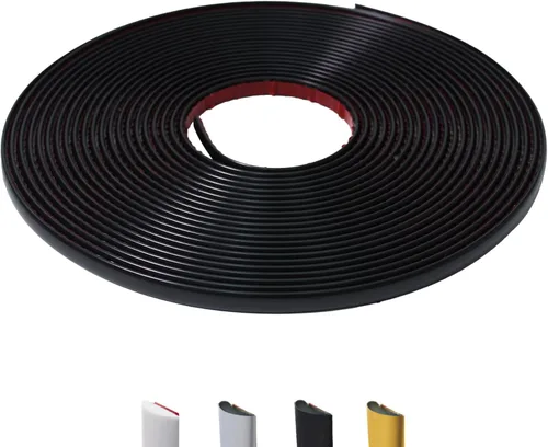 Miniatura 17 de Moldura de pared para despegar y pegar de 26.2 pies, moldura flexible en forma de D, color dorado mate para salpicaduras, espejos, paredes, ventanas