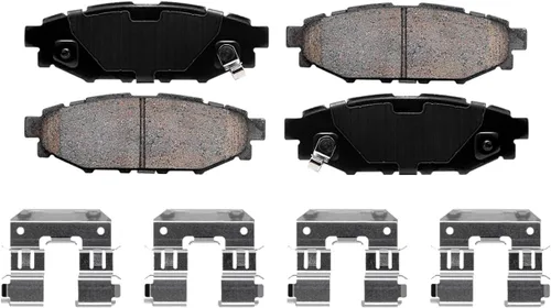 Miniatura 7 de Detroit Axle - Kit de freno trasero para Subaru Outback Legacy 2005-2009, rotores de freno de disco de cerámica, pastillas de freno de cerámica
